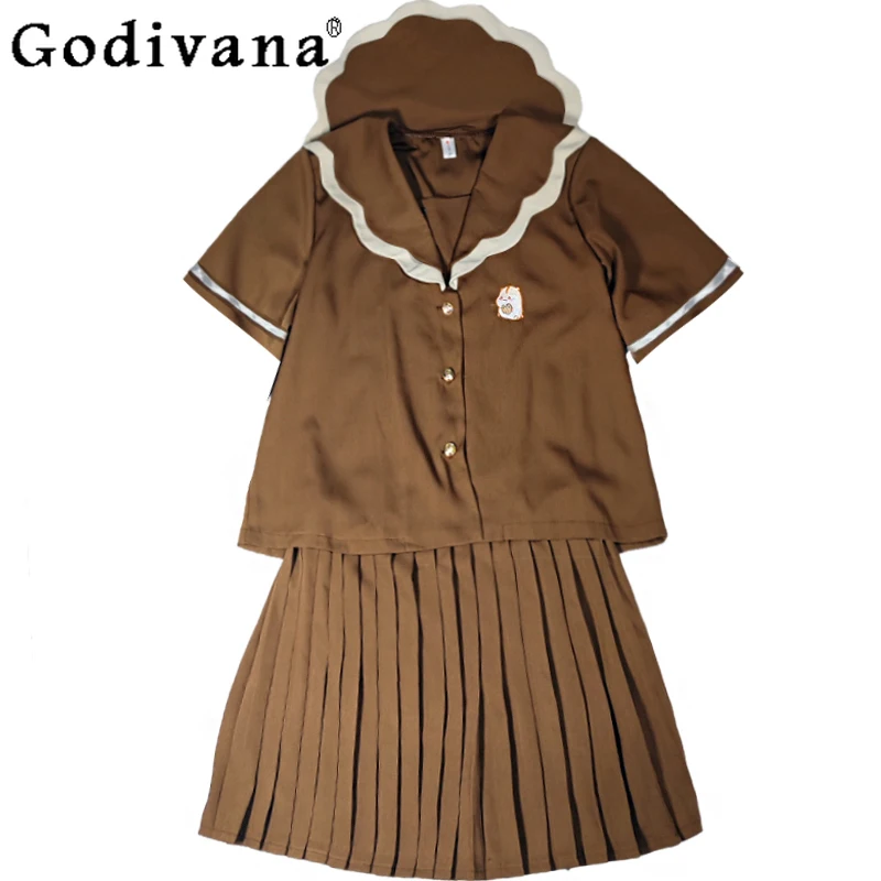 Большой размер XL-3XL Jk Chic Wave Peter Pan Collar Ruffles Girl Age Reduction Комплект с короткими рукавами Милая свободная студенческая плиссированная юбка
Большой размер XL-3XL Jk Chic Wave Peter Pan Collar Ruffles Girl Age Reduction Комплект с короткими рукавами Милая свободная студенческая плиссированная юбка