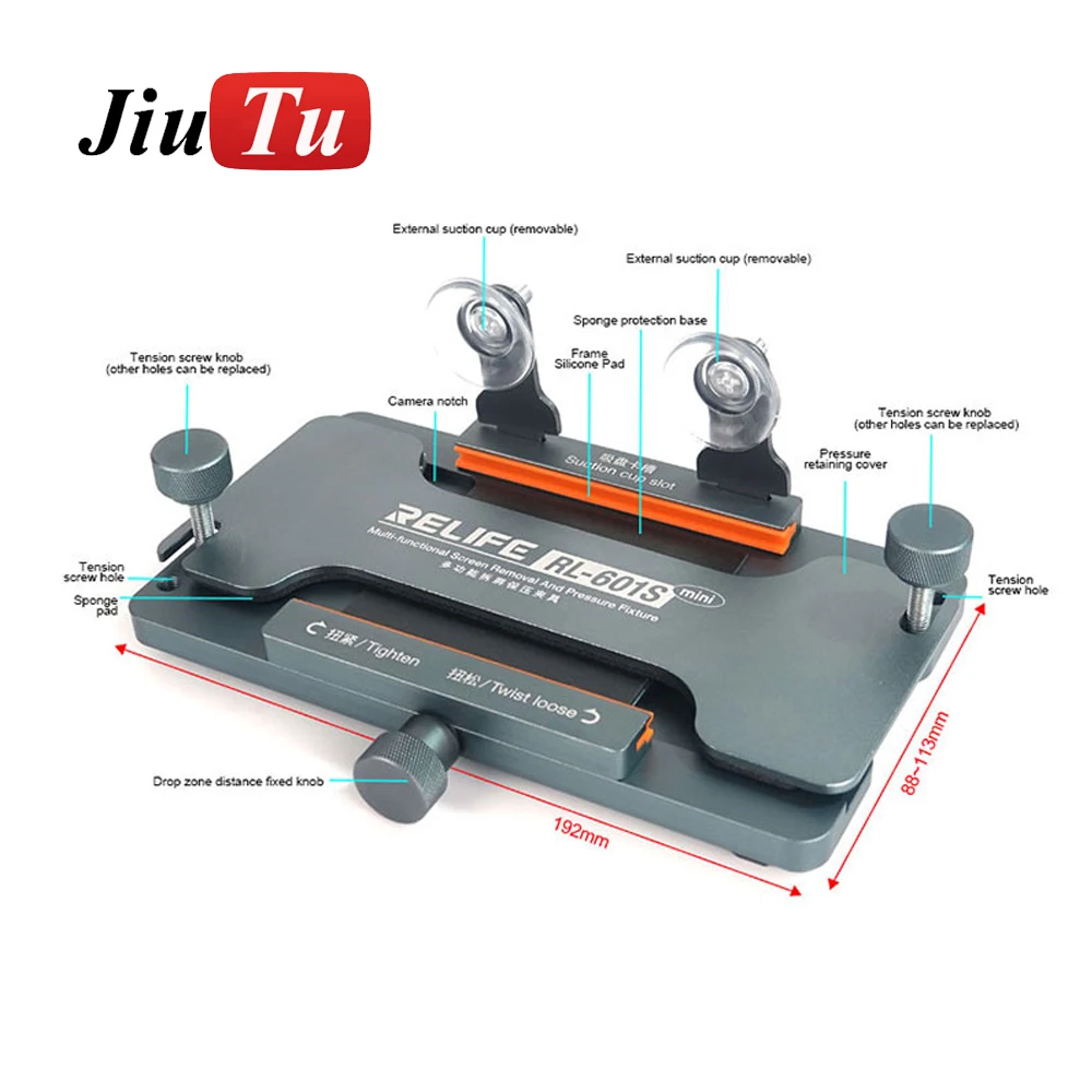 Mini Multi Functional Screen Removal Pressure Maintaining Fixture For Phones With Back Cover Glass Clamping
Mini Multi Functional Screen Removal Pressure Maintaining Fixture For Phones With Back Cover Glass Clamping