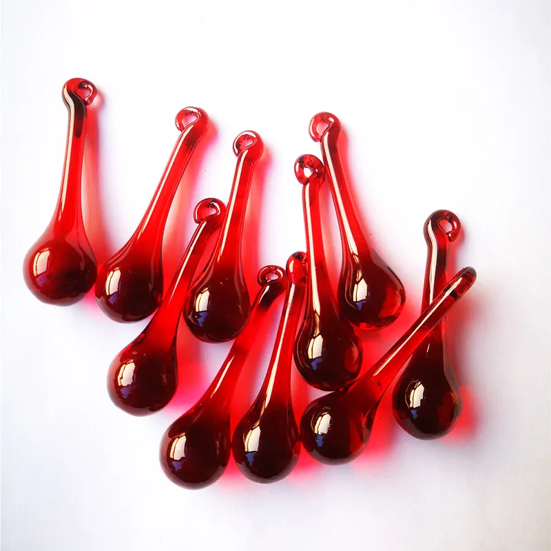 Top Quality 20pcs/lot Dia15x55mm Red Glass Rain Drop Prisms For Hanging Crystal Chandelier Lamp Pendants Garden/ Home Decoration
Top Quality 20pcs/lot Dia15x55mm Red Glass Rain Drop Prisms For Hanging Crystal Chandelier Lamp Pendants Garden/ Home Decoration