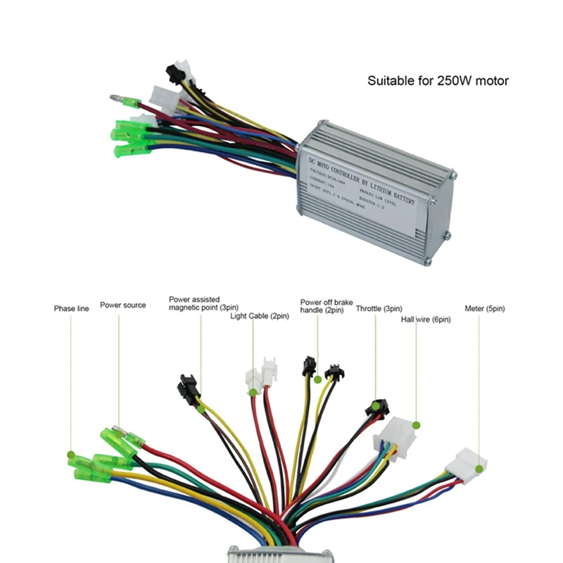 FIN-rSine Wave Controller Kit Electric Bicycle Electric Scooter Kit S830 Display Sine Wave Controller 36/48V JN15A
FIN-rSine Wave Controller Kit Electric Bicycle Electric Scooter Kit S830 Display Sine Wave Controller 36/48V JN15A