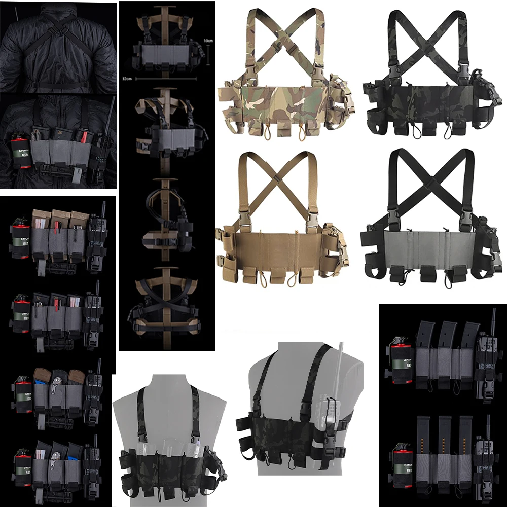 NEW Outdoor WG Minimalistic Multi-Mission Chest Rig,X-shaped ShoulderSstrap,External Equipment,Convenient Buckle Storage Tools
NEW Outdoor WG Minimalistic Multi-Mission Chest Rig,X-shaped ShoulderSstrap,External Equipment,Convenient Buckle Storage Tools