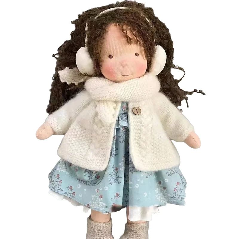 Miniature Dress Up Doll Handmade By Human Shaped Cotton Body Waldorf Doll Artist Diy Girls' Festival Gift Collection Gift Giving
Miniature Dress Up Doll Handmade By Human Shaped Cotton Body Waldorf Doll Artist Diy Girls' Festival Gift Collection Gift Giving