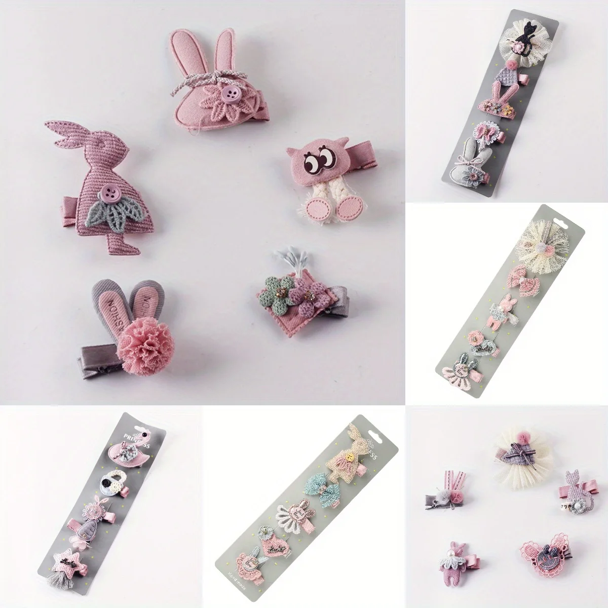 5pcs Cartoon Hair Clips Set Cute Animal Design Simple Style Hairpins for Women Girls Daily Elegant Styling Hair Accessories 
5pcs Cartoon Hair Clips Set Cute Animal Design Simple Style Hairpins for Women Girls Daily Elegant Styling Hair Accessories