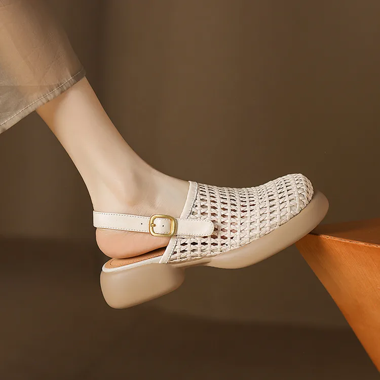 NEW Summer Women Sandals Round Toe Chunky Heel Shoes Cover Toe Slingback Modern Sandals Casual Buckle Strap Weave Platform Shoes
NEW Summer Women Sandals Round Toe Chunky Heel Shoes Cover Toe Slingback Modern Sandals Casual Buckle Strap Weave Platform Shoes