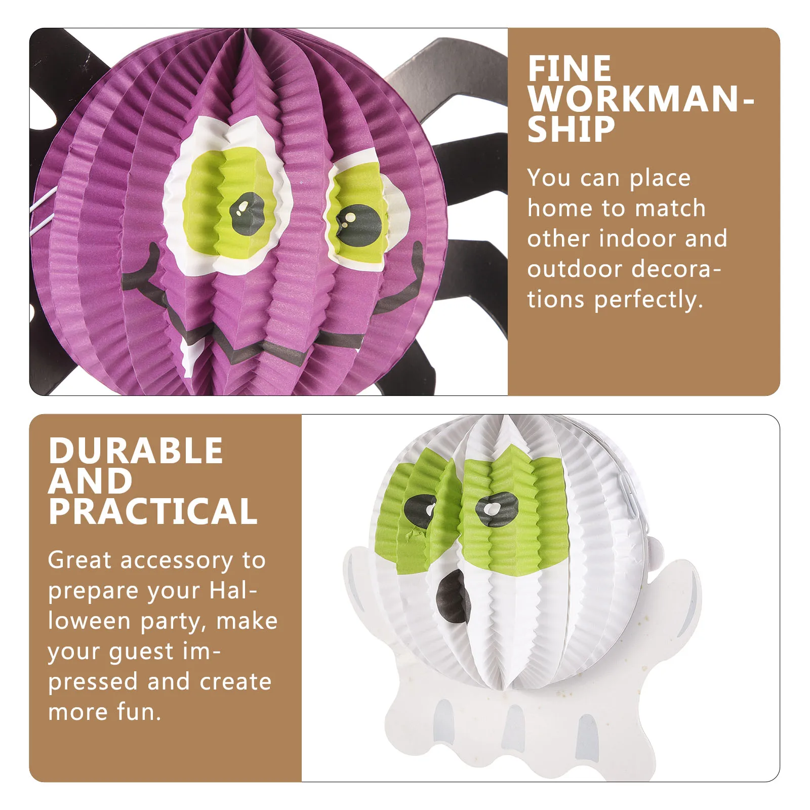 3pcs Pumpkin Hanging Spider Ghost Paper Lanterns Festival Small Halloween Paper Lantern Watermelon ABC Style
3pcs Pumpkin Hanging Spider Ghost Paper Lanterns Festival Small Halloween Paper Lantern Watermelon ABC Style