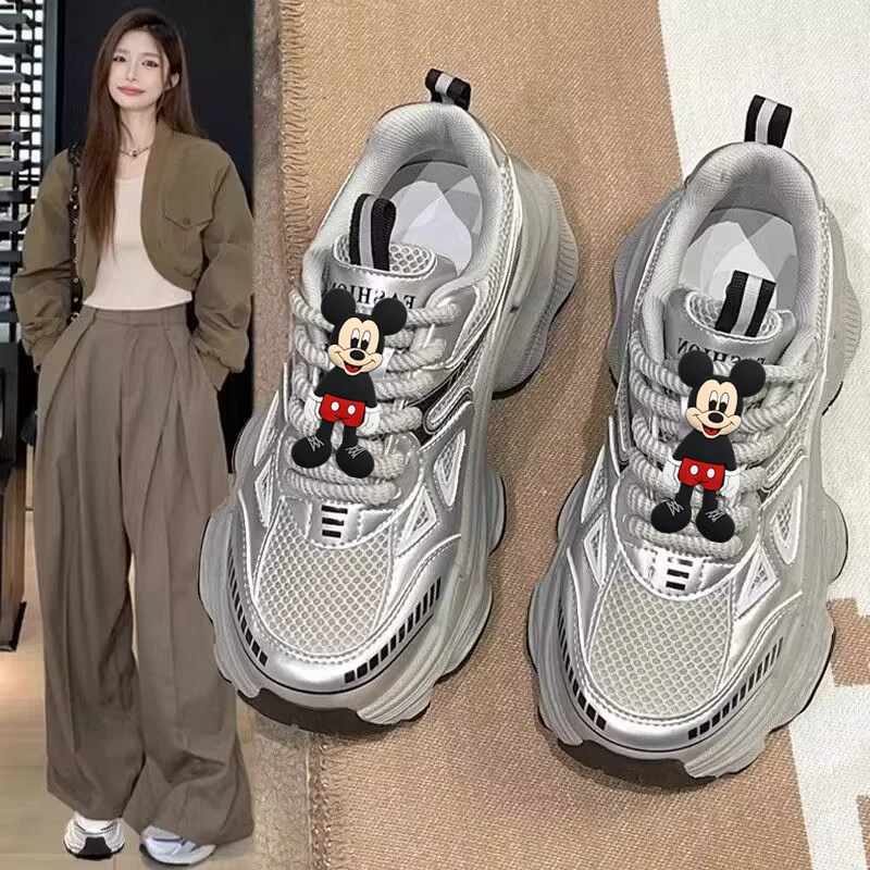 Disney Mickey Mouse Sneakers Casual Shoes Women Spring Summer Platform Heightening Sports Shoes Mesh Breathable Running Shoes
Disney Mickey Mouse Sneakers Casual Shoes Women Spring Summer Platform Heightening Sports Shoes Mesh Breathable Running Shoes
