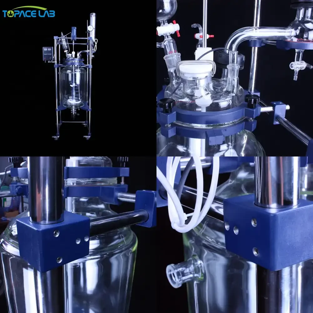 Topacelab 1l 2l 3l 5l 10l 20l 30l 50l 80l 100l 200l 250liters Reactor Mixer Reactor with Heating System Electric Heating
Topacelab 1l 2l 3l 5l 10l 20l 30l 50l 80l 100l 200l 250liters Reactor Mixer Reactor with Heating System Electric Heating