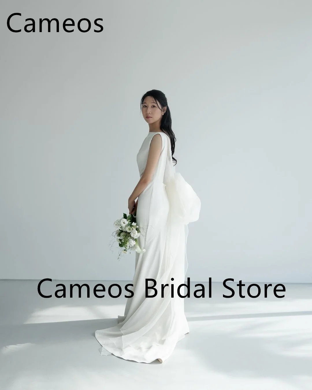 SONDR Korean Wedding Dress Boat Neck Custom Made Formal Prom Dress Satin 웨딩드레스 Sheath Backless Simple Evening Gown Bridal
SONDR Korean Wedding Dress Boat Neck Custom Made Formal Prom Dress Satin 웨딩드레스 Sheath Backless Simple Evening Gown Bridal
