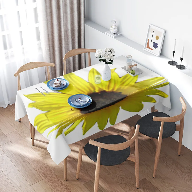 High-Resolution Sunflower Tablecloth Printing: Modern Kitchen Dining Room Home Decor - Washable Non-Slip Rectangular Table Cover
High-Resolution Sunflower Tablecloth Printing: Modern Kitchen Dining Room Home Decor - Washable Non-Slip Rectangular Table Cover