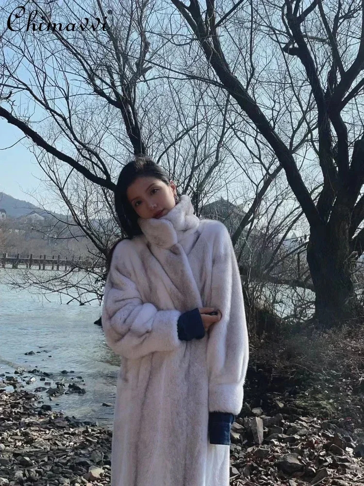 French High-End Elegant Retro Commuter Stand Collar Long Sleeve Straight Loose Thick Warm Long Faux Fur Coat Jacket Women Winter
French High-End Elegant Retro Commuter Stand Collar Long Sleeve Straight Loose Thick Warm Long Faux Fur Coat Jacket Women Winter