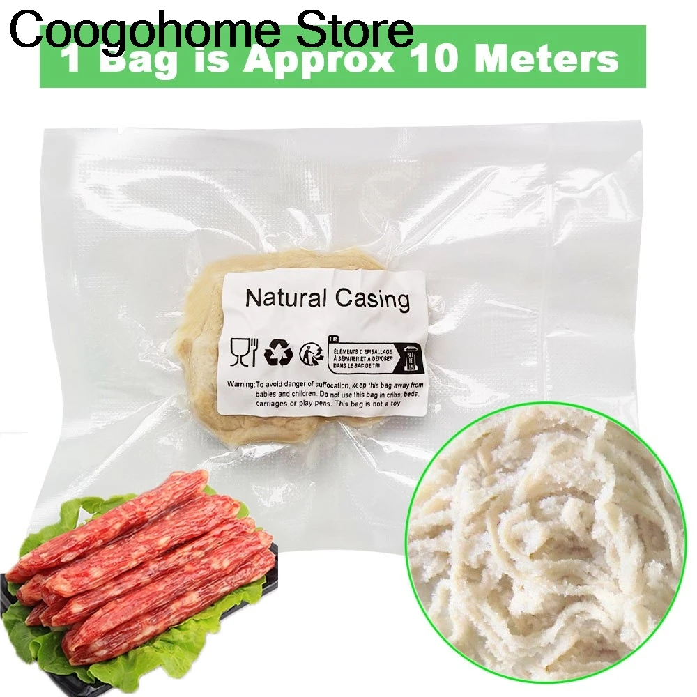 10 Meters Natural Sausage Casing for Ham Maker Machine Hot Dog Hamburger Cooking Tools Hamburger Sausage Packing Tools
10 Meters Natural Sausage Casing for Ham Maker Machine Hot Dog Hamburger Cooking Tools Hamburger Sausage Packing Tools