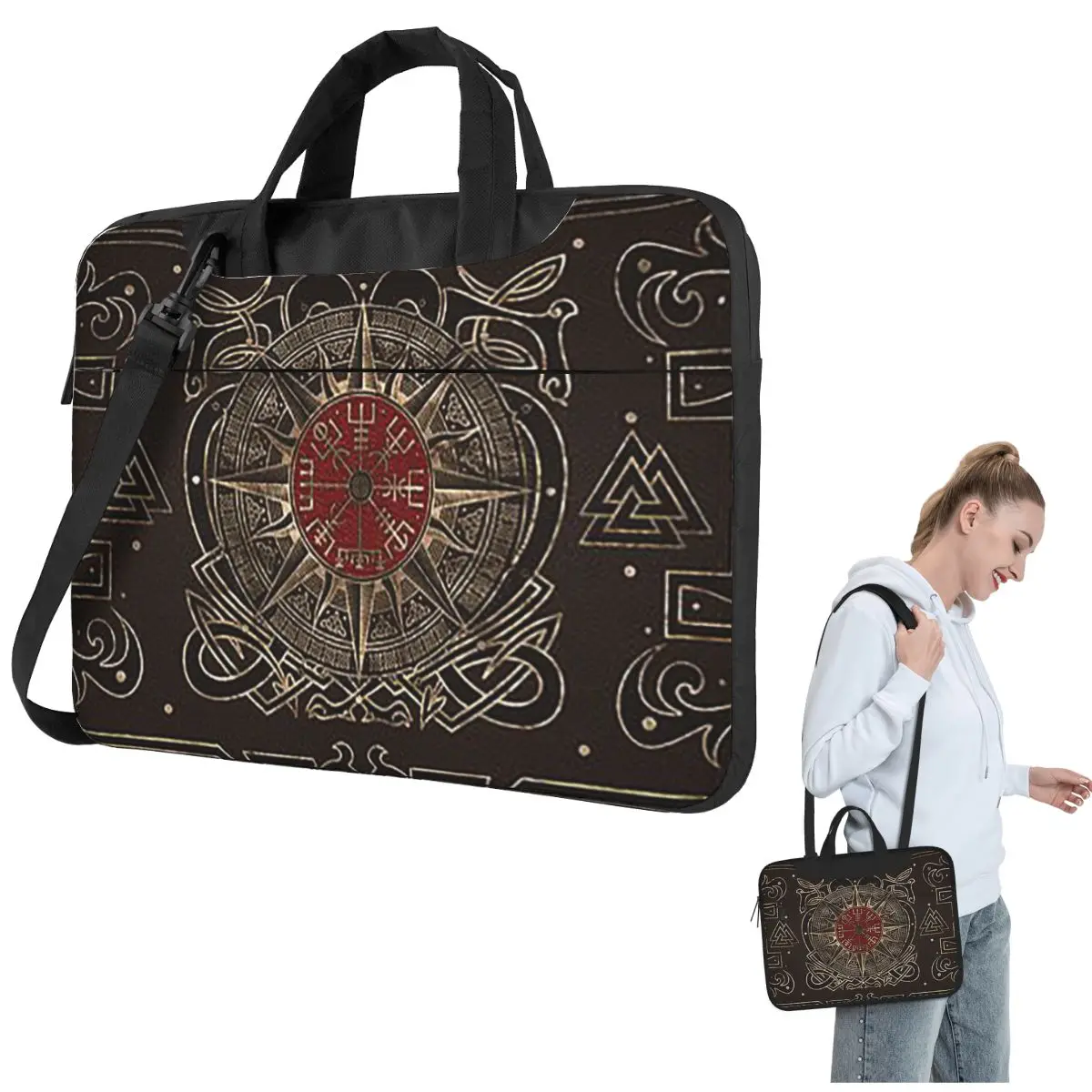 Vegvisir Viking Compass Ornament Сумка для ноутбука Противоударный чехол Сумка для компьютера 13, 14, 15,6-дюймовая сумка для ноутбука Macbook Pro Air
Vegvisir Viking Compass Ornament Сумка для ноутбука Противоударный чехол Сумка для компьютера 13, 14, 15,6-дюймовая сумка для ноутбука Macbook Pro Air
