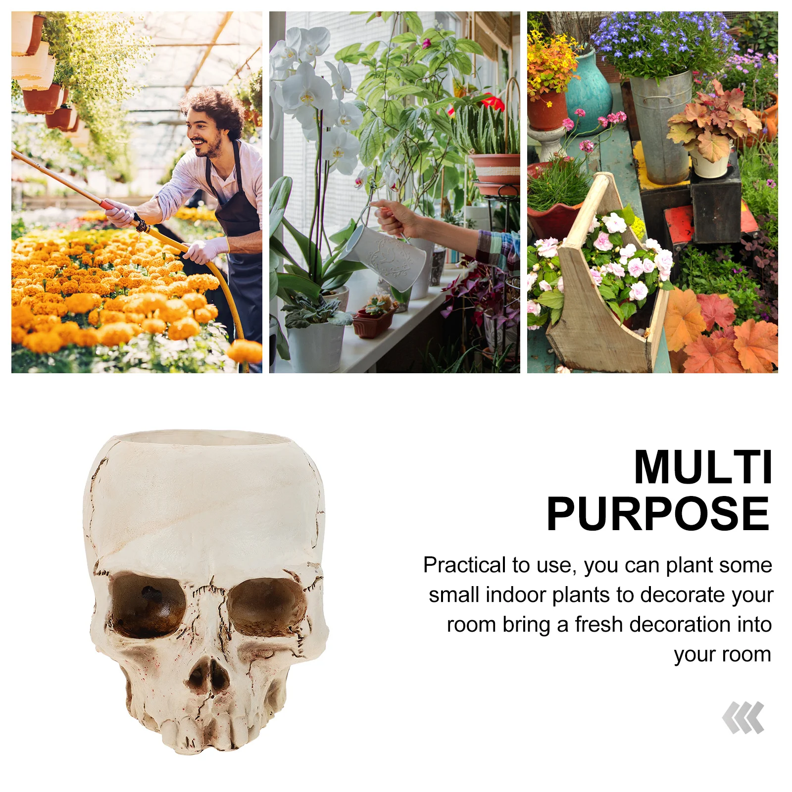 1Pcs Resin Skull Flower Container Assorted Colors Creative Succulent Pot for Yard Party Desktop Plant Holder Decor
1Pcs Resin Skull Flower Container Assorted Colors Creative Succulent Pot for Yard Party Desktop Plant Holder Decor