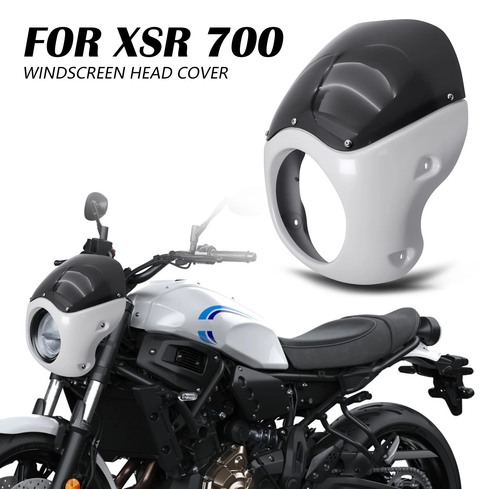 Headlight Shade Fairing Motorcycle Modification For yamaha XSR 700 xsr700 2022-2026 Front Headlight Cover Retro noses Fairing
Headlight Shade Fairing Motorcycle Modification For yamaha XSR 700 xsr700 2022-2026 Front Headlight Cover Retro noses Fairing