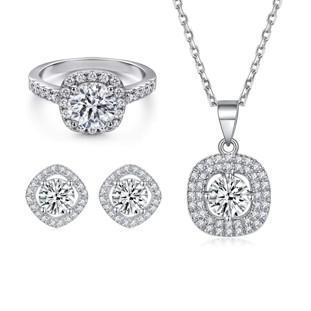 Sun Star Fashion Jewelry Sets Prong Setting Round Brilliant Cut Cubic Zircon Stone 925 Sterling Silver Jewelry Sets
Sun Star Fashion Jewelry Sets Prong Setting Round Brilliant Cut Cubic Zircon Stone 925 Sterling Silver Jewelry Sets