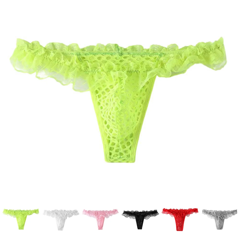 Comfortable Hollow Mens Underwear Thongs Low Waist Mesh Lace Trim Elastic See Through Briefs 6 Colors Available
Comfortable Hollow Mens Underwear Thongs Low Waist Mesh Lace Trim Elastic See Through Briefs 6 Colors Available