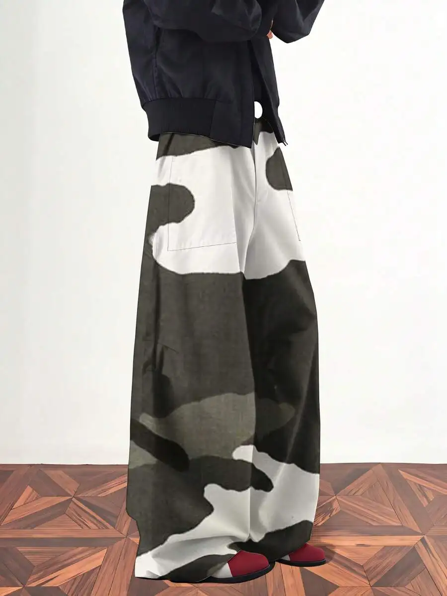 Camouflage Print Wide Leg Pants Women Casual Loose High Waist Trousers Streetwear Fashion Long Pants
Camouflage Print Wide Leg Pants Women Casual Loose High Waist Trousers Streetwear Fashion Long Pants