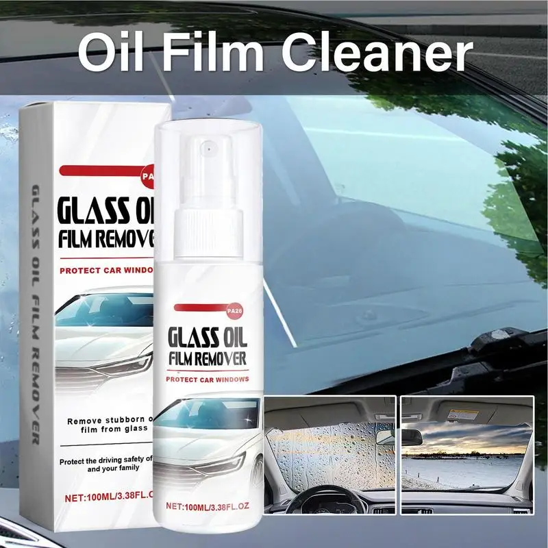 Car Glass Oil Film Cleaner 100ml Powerful Oil Film Cleaner Auto Windshield Cleaner Stain Remover Window Cleaning Spray Car Home
Car Glass Oil Film Cleaner 100ml Powerful Oil Film Cleaner Auto Windshield Cleaner Stain Remover Window Cleaning Spray Car Home