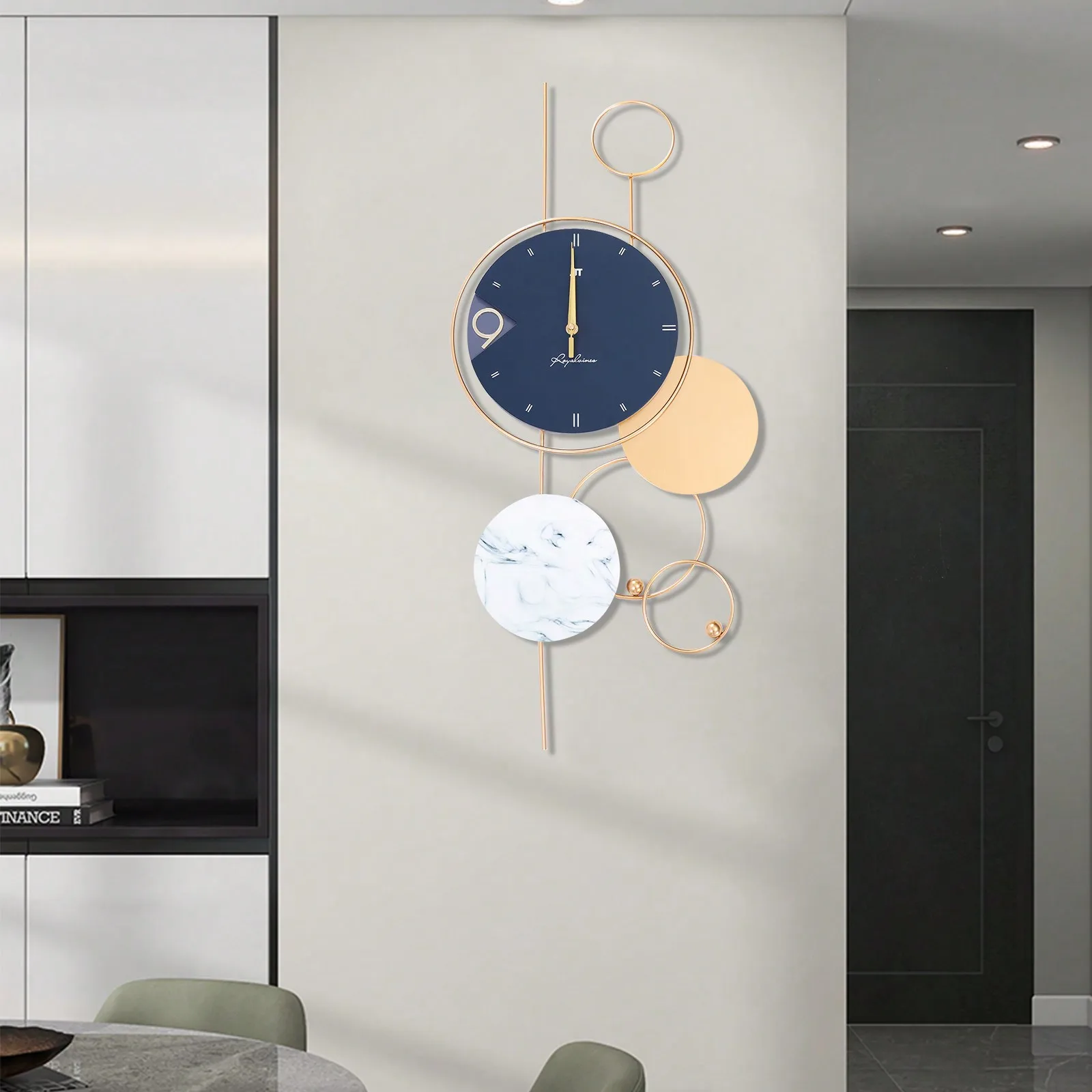 Wall Clock 3D Decor Built-In Sweeping Seconds Movement Silent For Living Room Metal Chic Decorative Wall Clock Battery Operated
Wall Clock 3D Decor Built-In Sweeping Seconds Movement Silent For Living Room Metal Chic Decorative Wall Clock Battery Operated