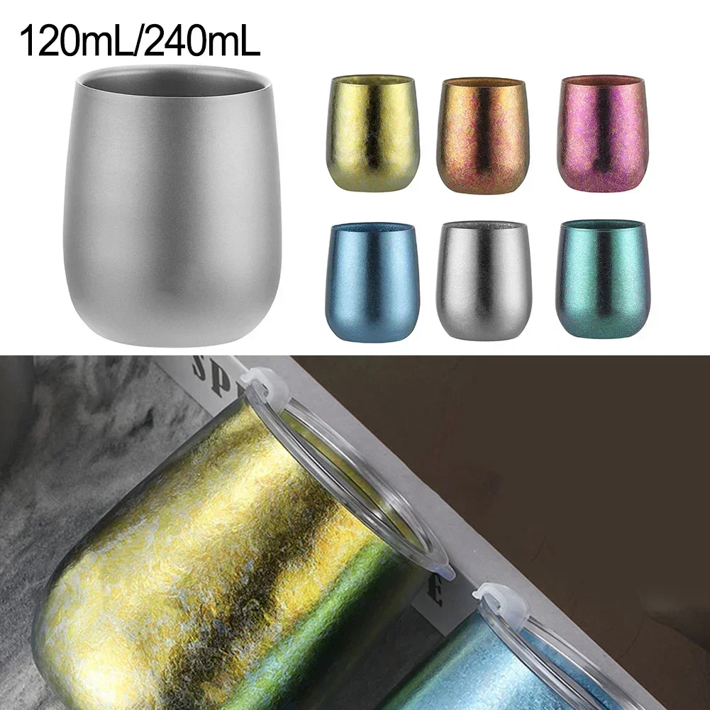 120ml/240ml Double-Walled Ti Drinking Cup Insulated Cup Camping Picnics Outdoor Pure Ti Double Layer Cup Lightweight Rust-free
120ml/240ml Double-Walled Ti Drinking Cup Insulated Cup Camping Picnics Outdoor Pure Ti Double Layer Cup Lightweight Rust-free