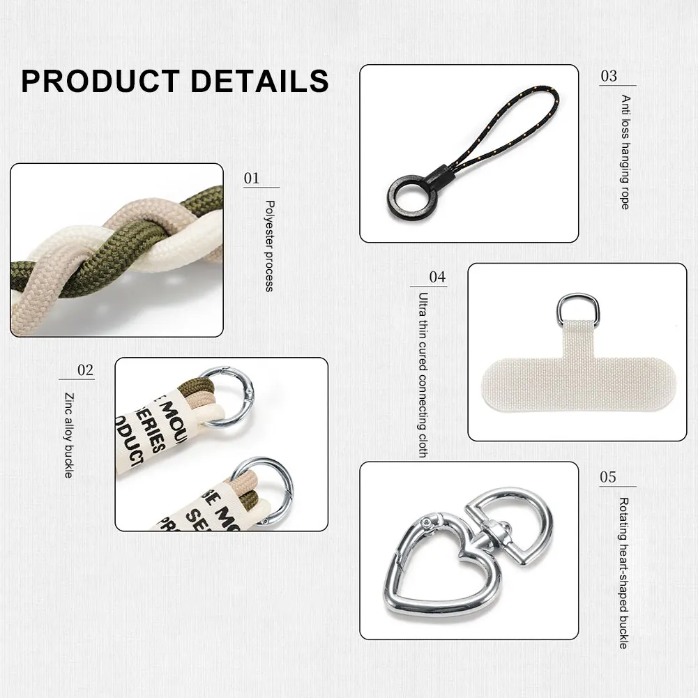Crossbody Phone Lanyard Anti Theft Universal Cell Phone Lanyard Compatible with Most Smartphones
Crossbody Phone Lanyard Anti Theft Universal Cell Phone Lanyard Compatible with Most Smartphones