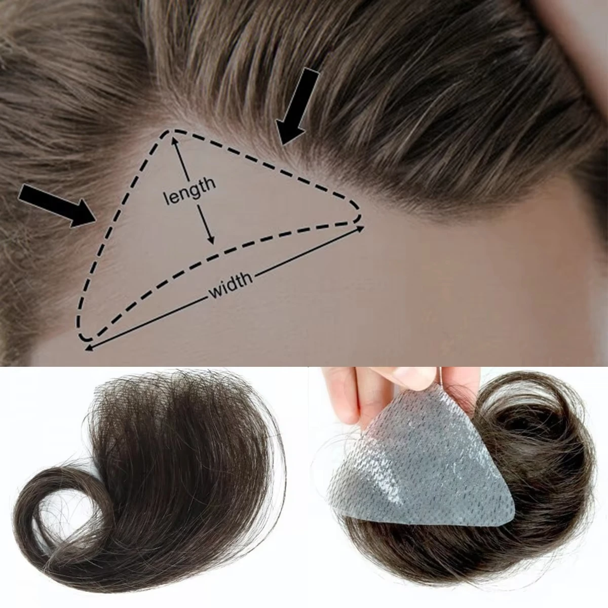 OCK Unisex Small Size Temple Hair Patches - PU Base, For Hairline Repair
OCK Unisex Small Size Temple Hair Patches - PU Base, For Hairline Repair