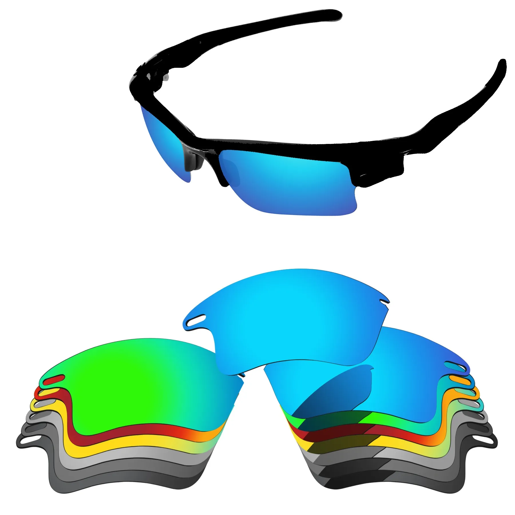 Bsymbo Replacement Lenses for-Oakley Fast Jacket XL OO9156 - 71mm Sunglasses Polarized - Multiple Options
Bsymbo Replacement Lenses for-Oakley Fast Jacket XL OO9156 - 71mm Sunglasses Polarized - Multiple Options