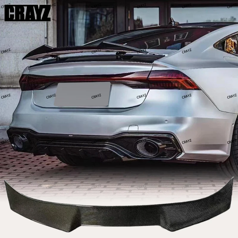 For 2019-2024 Audi A7 S7 RS7 C8 Bat Style Spoiler Carbon Fiber Material Trunk Lid Decoration Kit Tail Diffuser Accessories
For 2019-2024 Audi A7 S7 RS7 C8 Bat Style Spoiler Carbon Fiber Material Trunk Lid Decoration Kit Tail Diffuser Accessories