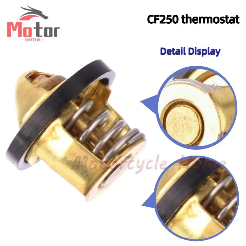 Durable Gold-Plated CF250 Thermostat: Perfect for ATV Motorcycle All-Terrain Accessory Assembly
Durable Gold-Plated CF250 Thermostat: Perfect for ATV Motorcycle All-Terrain Accessory Assembly