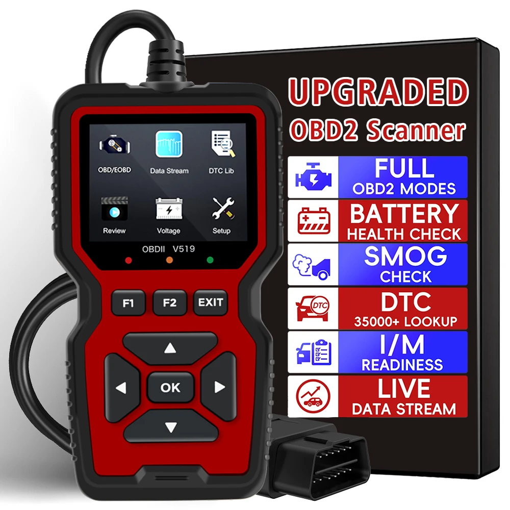 Automotive Fault Diagnosis Instrument Engine Fault Reading Data OBD2 Scanner Battery Voltage Detection V519 Elm327
Automotive Fault Diagnosis Instrument Engine Fault Reading Data OBD2 Scanner Battery Voltage Detection V519 Elm327