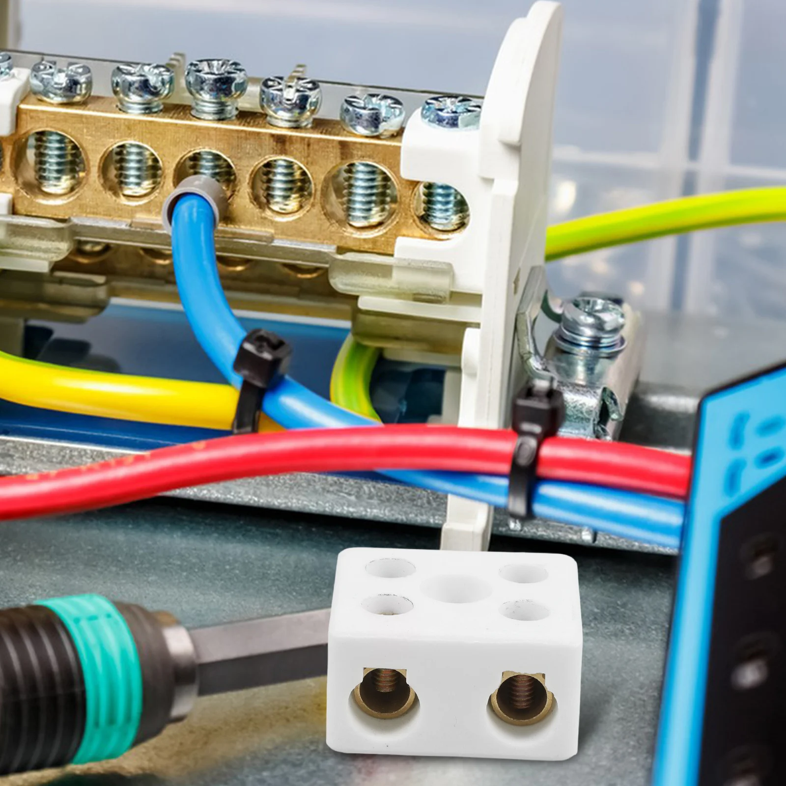 6Pcs Ceramic Terminal Blocks Dual Row 5 Hole High Temperature Porcelain Connectors Electrical Wire Terminal Blocks
6Pcs Ceramic Terminal Blocks Dual Row 5 Hole High Temperature Porcelain Connectors Electrical Wire Terminal Blocks