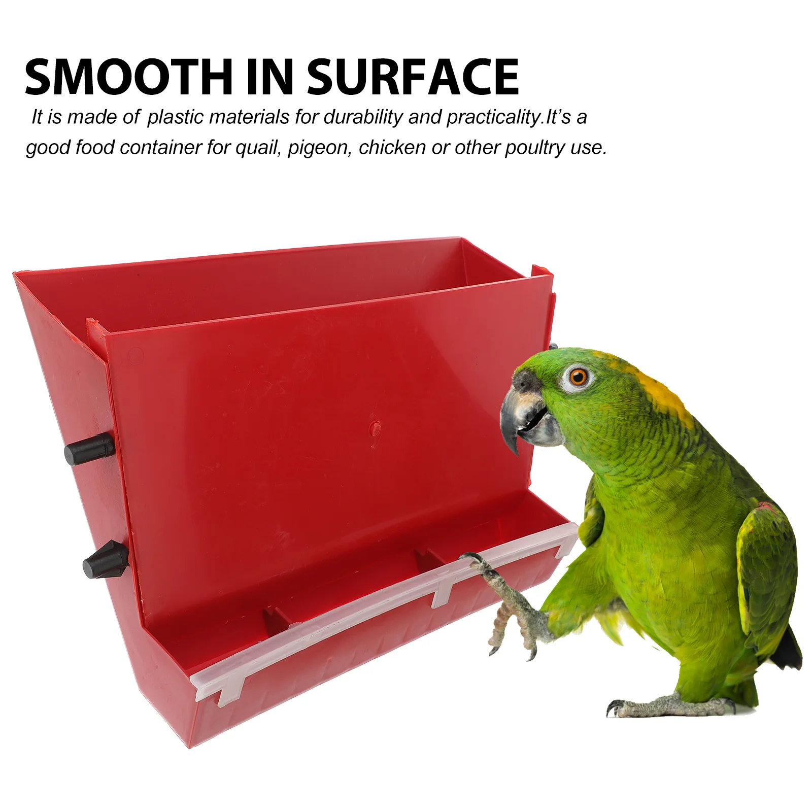 1pc Automatic Feeding Box 36cm Red Large Capacity Plastic Quail Cage Food Container Fixed Hook Poultry Pet Supplies Easy
1pc Automatic Feeding Box 36cm Red Large Capacity Plastic Quail Cage Food Container Fixed Hook Poultry Pet Supplies Easy