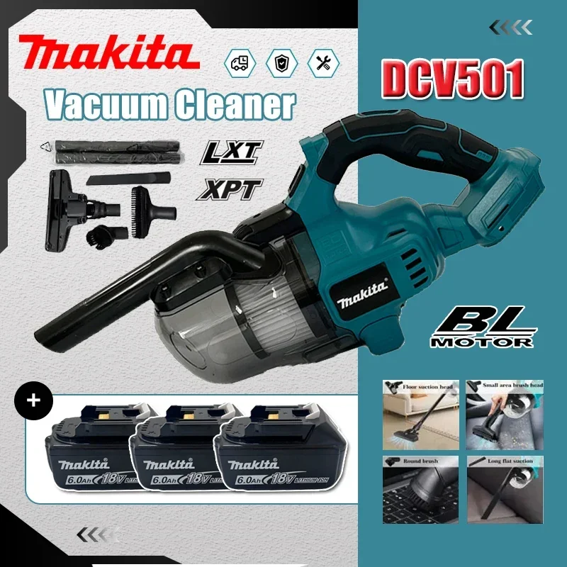 Беспроводной ручной пылесос Makita DCV501, портативный, бесщеточный, для автомобиля и дома, электроинструмент FitCar
Беспроводной ручной пылесос Makita DCV501, портативный, бесщеточный, для автомобиля и дома, электроинструмент FitCar