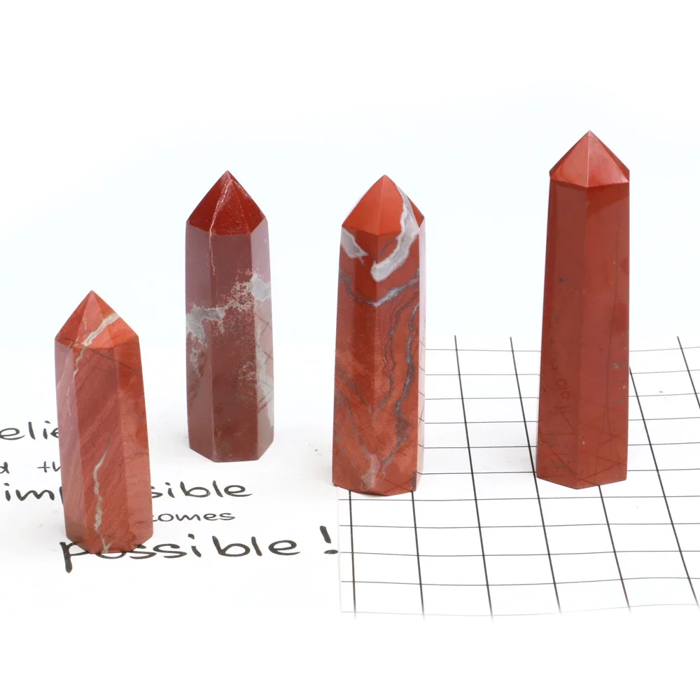Mineraali Natural Stone Crystal Red Jasper Single Tower Point Column Reiki Quartz Wand Healing Energy Gemstone Home Decorations
Mineraali Natural Stone Crystal Red Jasper Single Tower Point Column Reiki Quartz Wand Healing Energy Gemstone Home Decorations
