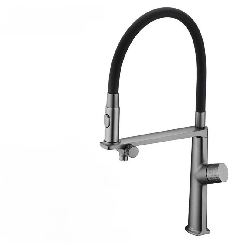 Kitchen Pull Out Faucet Gun Metal Grey 3 in 1 Water Filter Tap with Sprayer for Sink
Kitchen Pull Out Faucet Gun Metal Grey 3 in 1 Water Filter Tap with Sprayer for Sink