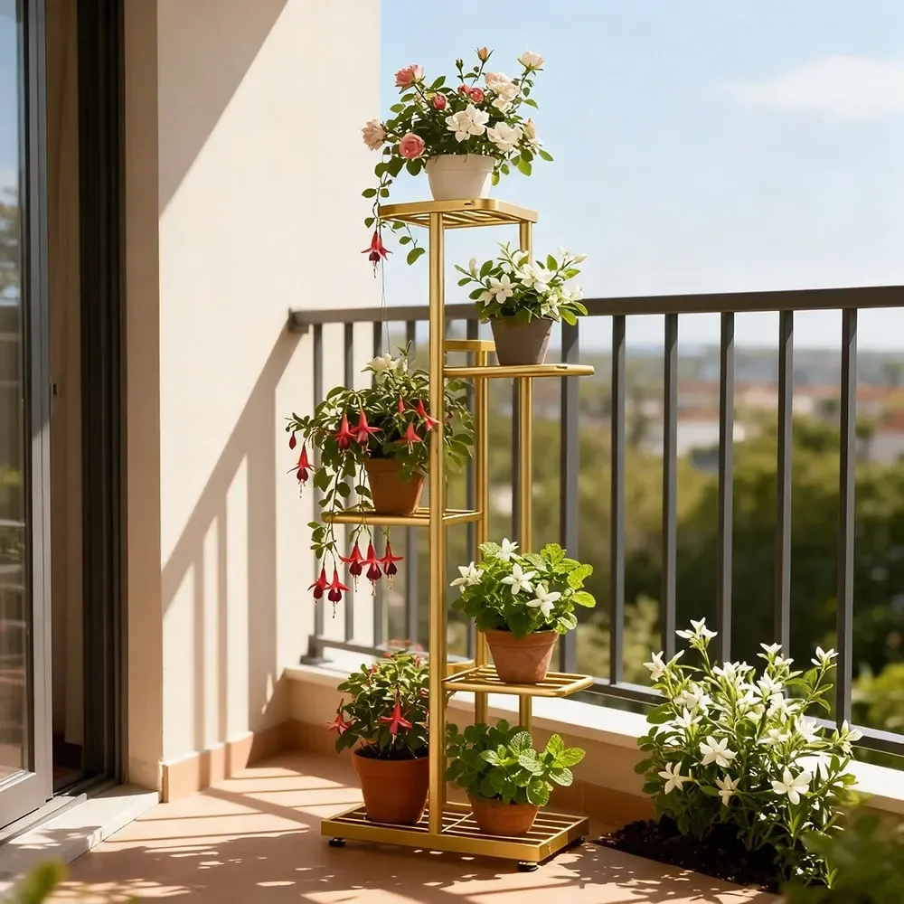 Plant Stand Of The Year SinglePiece SixTier Metal Plant Stand Holds To 7 Planters, Versatile Indoor Outdoor Display Rack, Id
Plant Stand Of The Year SinglePiece SixTier Metal Plant Stand Holds To 7 Planters, Versatile Indoor Outdoor Display Rack, Id