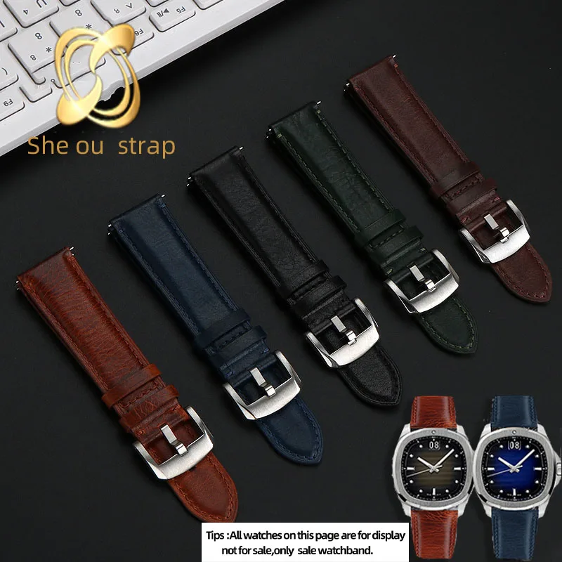 Black Brown Green Blue Cowhide Watch Strap For MIDO MULTIFORT M049.526.17/11 Pin Buckle 22MM Leather Watch Band
Black Brown Green Blue Cowhide Watch Strap For MIDO MULTIFORT M049.526.17/11 Pin Buckle 22MM Leather Watch Band
