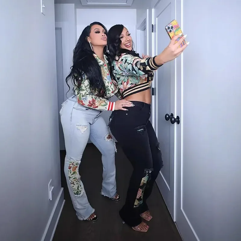 Floral Print Varsity Jackets Crop Top for Women Turn Down Collar Full Sleeve Single Breasted Slim Coats Casual Outerwear
Floral Print Varsity Jackets Crop Top for Women Turn Down Collar Full Sleeve Single Breasted Slim Coats Casual Outerwear