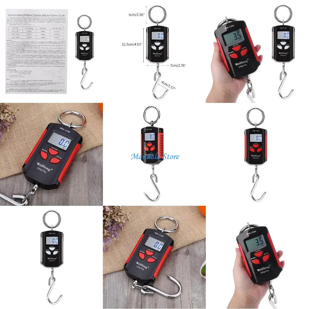 U2JC Portable Crane scale LCD Digital Electronic Hook Hanging Scale Weighing Balance
U2JC Portable Crane scale LCD Digital Electronic Hook Hanging Scale Weighing Balance