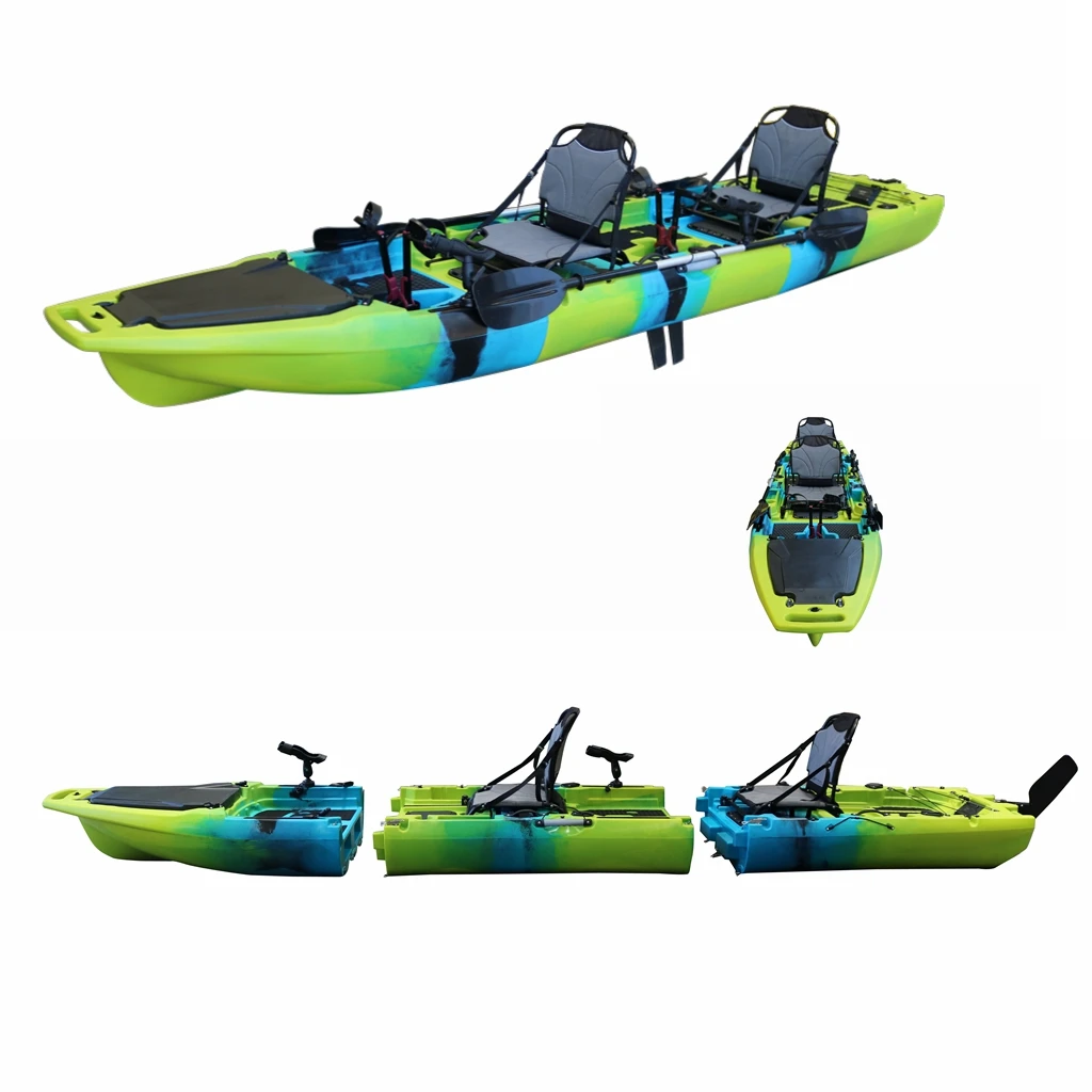 Vicking 14FT Detachable 3 Section or 2 Section Free Assembly Fishing Pedal Kayak 24 lb Motor Can Be Installed
Vicking 14FT Detachable 3 Section or 2 Section Free Assembly Fishing Pedal Kayak 24 lb Motor Can Be Installed