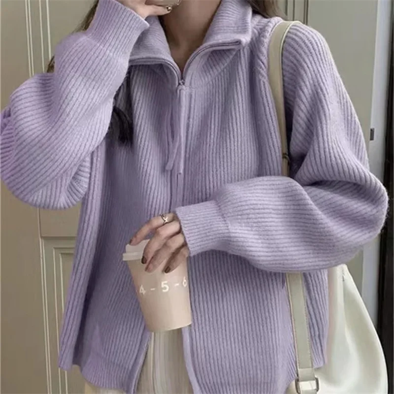 Zipper Y2k Kintted Sweater Women Loose Korean Cardigan Crochet Top E-girl Pullovers Spring Autumn Winter Jumper Sueter Jumpers
Zipper Y2k Kintted Sweater Women Loose Korean Cardigan Crochet Top E-girl Pullovers Spring Autumn Winter Jumper Sueter Jumpers