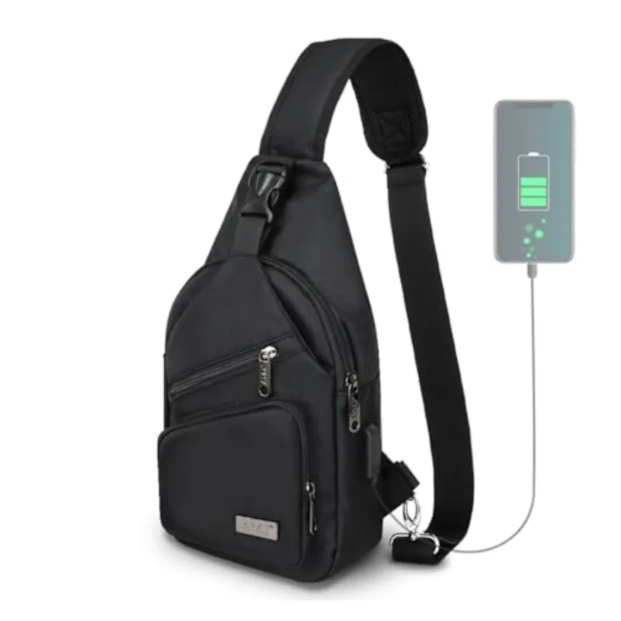 Crossbody Sling Bag Men Women, Casual Shoulder Backpack, Chest Daypack Satchel for Hiking Travel
Crossbody Sling Bag Men Women, Casual Shoulder Backpack, Chest Daypack Satchel for Hiking Travel