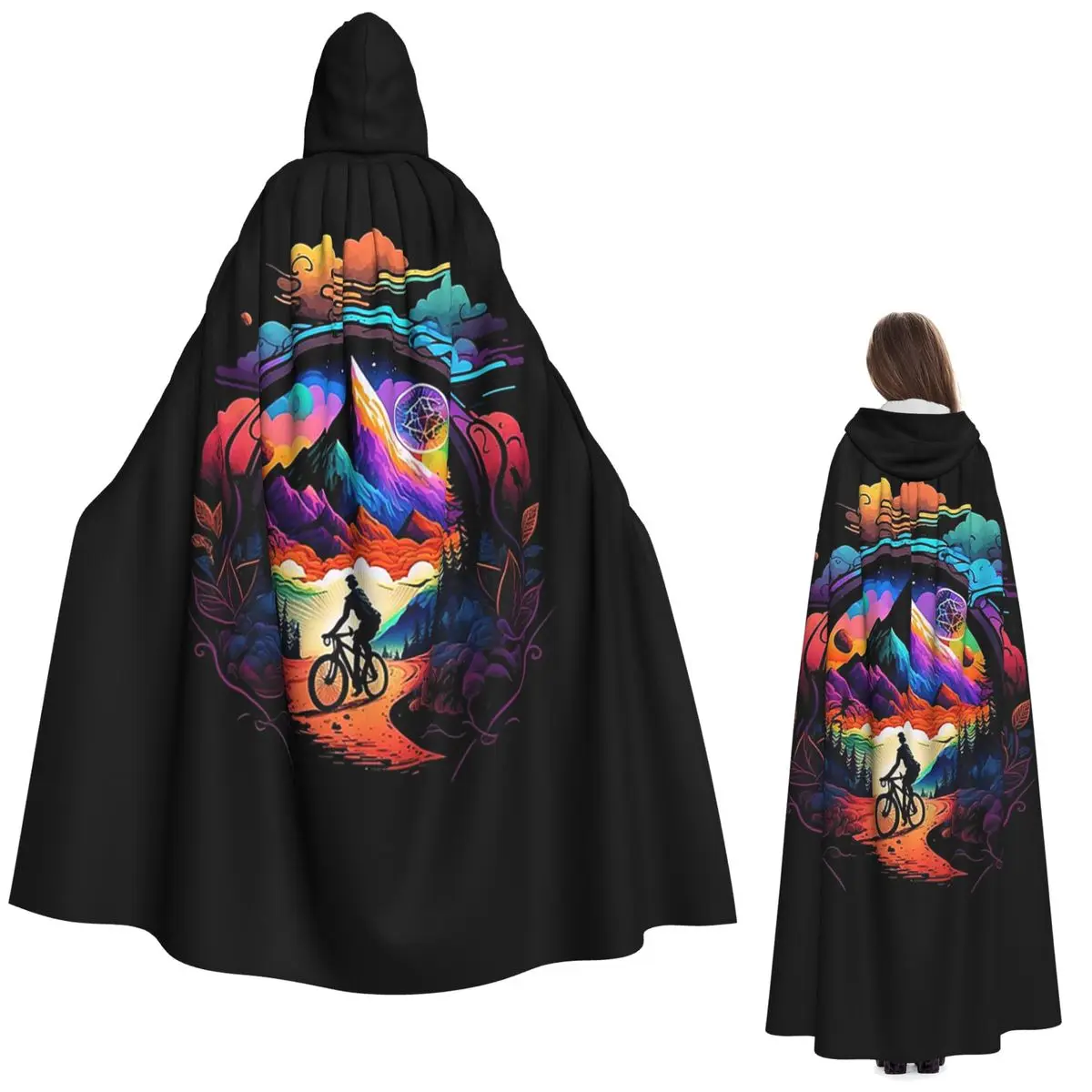 Bicycle Day 1943 Colorful Psychedelic Art Long Hooded Cloak Witch Medieval Costume Cosplay Cape HalloweenVampire Adult Unisex
Bicycle Day 1943 Colorful Psychedelic Art Long Hooded Cloak Witch Medieval Costume Cosplay Cape HalloweenVampire Adult Unisex