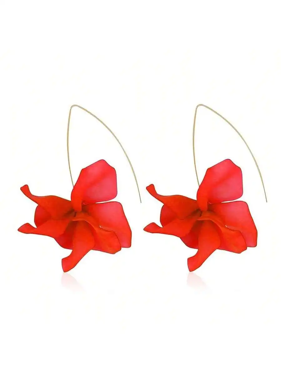 Boho Flower Acrylic Dangle Earrings For Women Red Floral Hoop Earrings Gift
Boho Flower Acrylic Dangle Earrings For Women Red Floral Hoop Earrings Gift