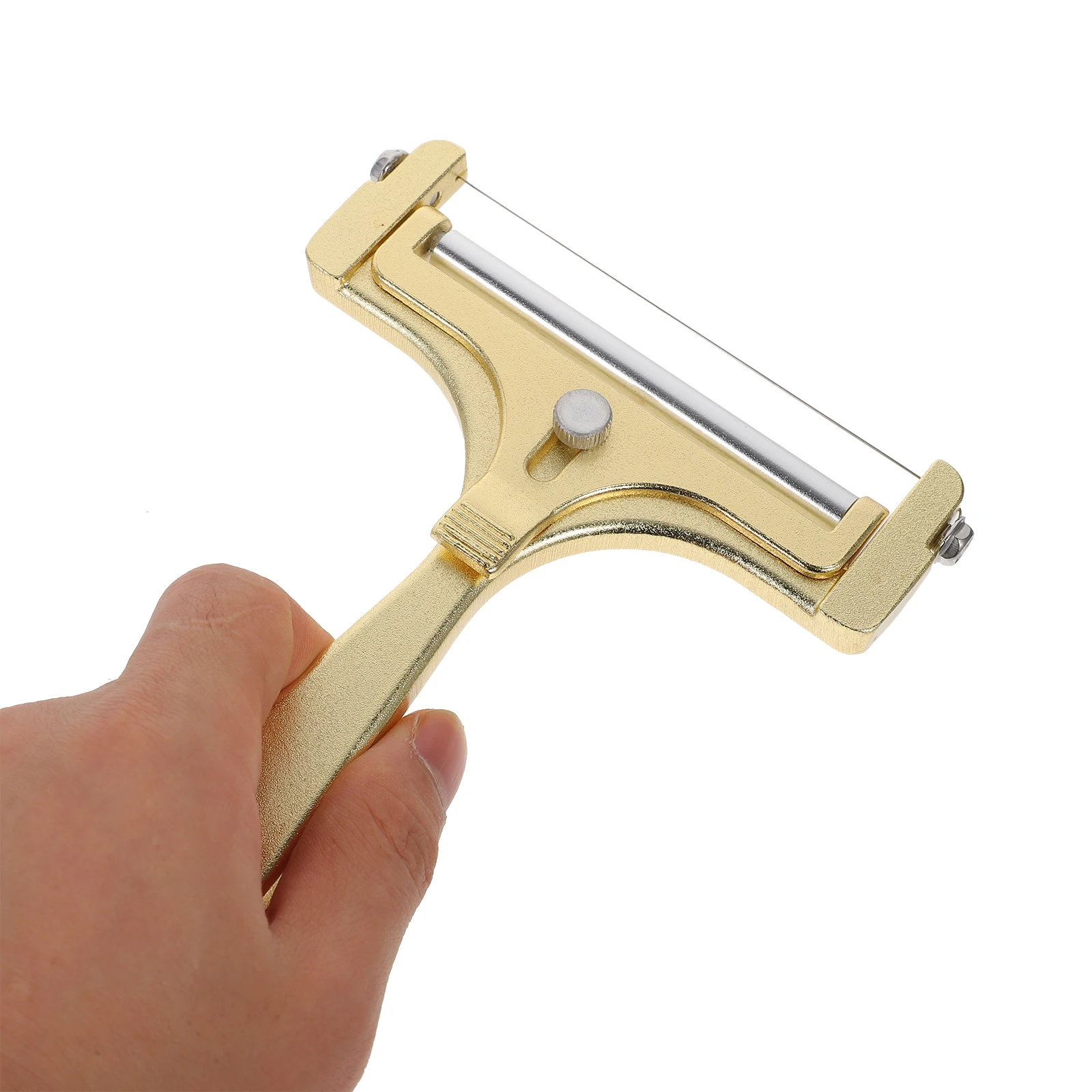 Cheese Slicer Stainless Steel Wire Golden 3 Pieces Kitchen Tool Compact Lightweight Ergonomic Design Easy Storage for Butter
Cheese Slicer Stainless Steel Wire Golden 3 Pieces Kitchen Tool Compact Lightweight Ergonomic Design Easy Storage for Butter