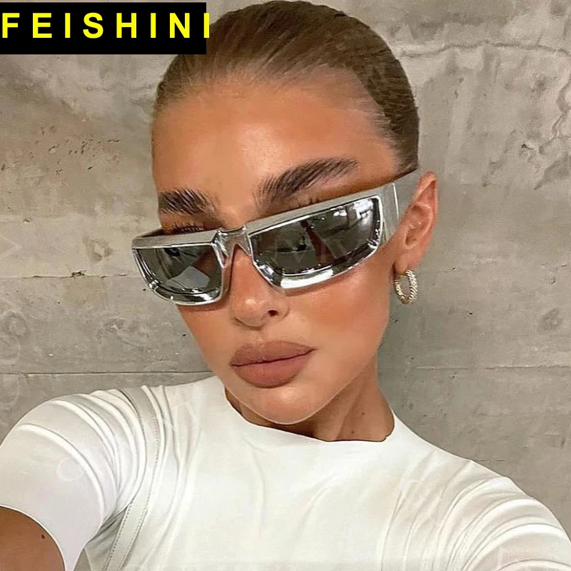 FEISHINI New Steampunk Sport Sunglasses Goggle Trend Women Y2k Mirror Sun Glasses Men Punk Shades Eyewear Unisex Outdoor Eyeglas
FEISHINI New Steampunk Sport Sunglasses Goggle Trend Women Y2k Mirror Sun Glasses Men Punk Shades Eyewear Unisex Outdoor Eyeglas
