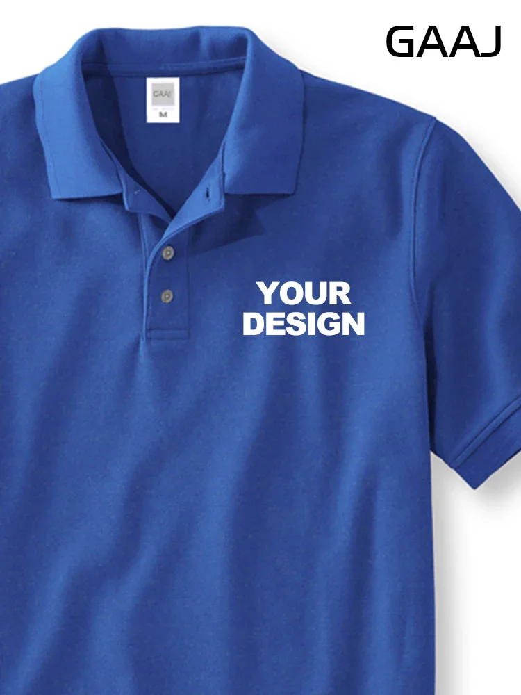 GAAJ Custom Polo 100% Cotton Print Embroidered Logo Slogan Gold Foil Shirts Men Women Polos Shirt Work Wear Uniform 230gsm 7.7oz
GAAJ Custom Polo 100% Cotton Print Embroidered Logo Slogan Gold Foil Shirts Men Women Polos Shirt Work Wear Uniform 230gsm 7.7oz