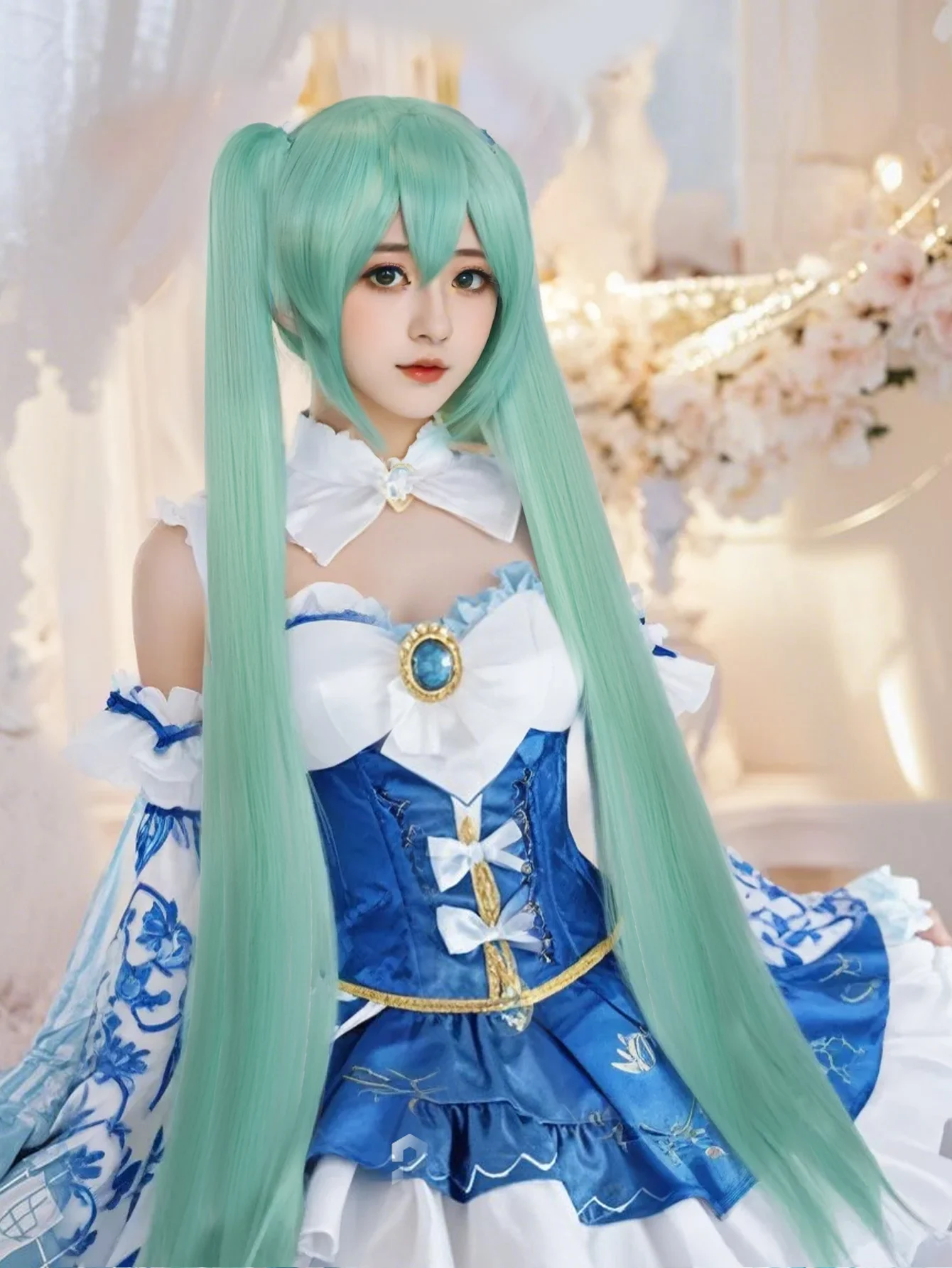 Lolita Style wig synthetic long straight ponytails cosplay Wig, rose net cap, for stage performances, comic exhibitions
Lolita Style wig synthetic long straight ponytails cosplay Wig, rose net cap, for stage performances, comic exhibitions