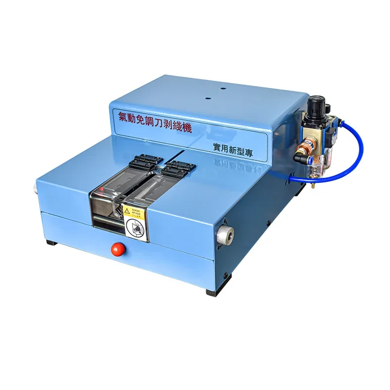 Semi-automatic Pneumatic Wire Stripping Machine Adjustable and Changeless Induction Peeling for Thick and Thin Wires
Semi-automatic Pneumatic Wire Stripping Machine Adjustable and Changeless Induction Peeling for Thick and Thin Wires