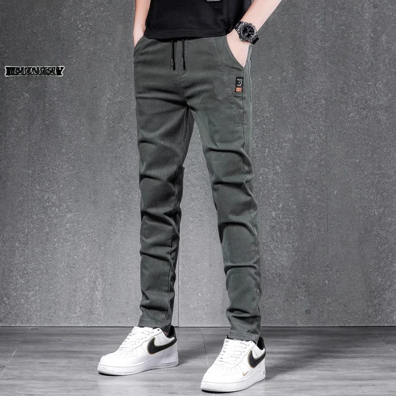Мужские повседневные брюки Slim Fit, весна 2026, модные универсальные длинные брюки в стиле милитари, молодежные, энергичные, стильные
Мужские повседневные брюки Slim Fit, весна 2026, модные универсальные длинные брюки в стиле милитари, молодежные, энергичные, стильные